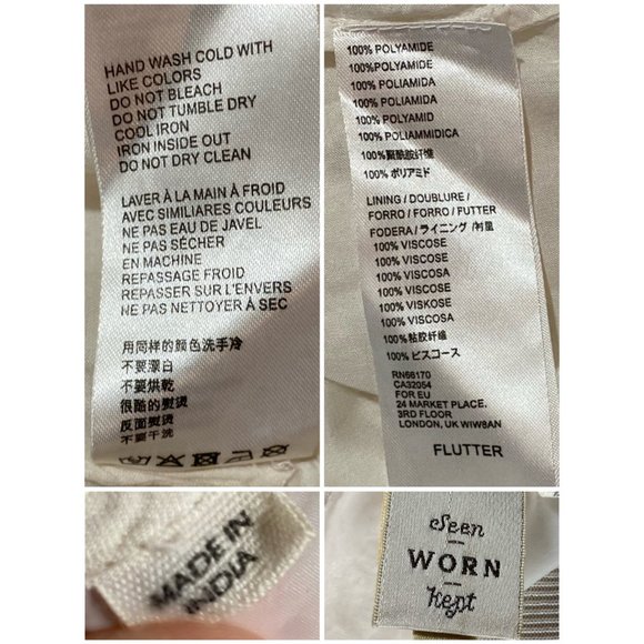 Anthropologie, Seen Worn Kept, EUC, Flutter, White, Sleeveless Ruffle, Top, Med - Picture 13 of 13